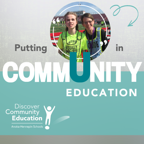  Evie Jones Putting 'U' in Community Ed graphic